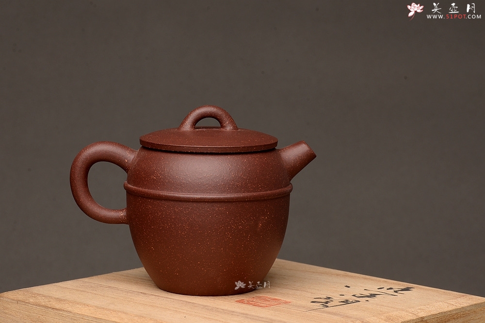 紫砂壶图片：美壶特惠 茶人爱 实用小壶 仿清巨轮 紫泥调砂 - 美壶网