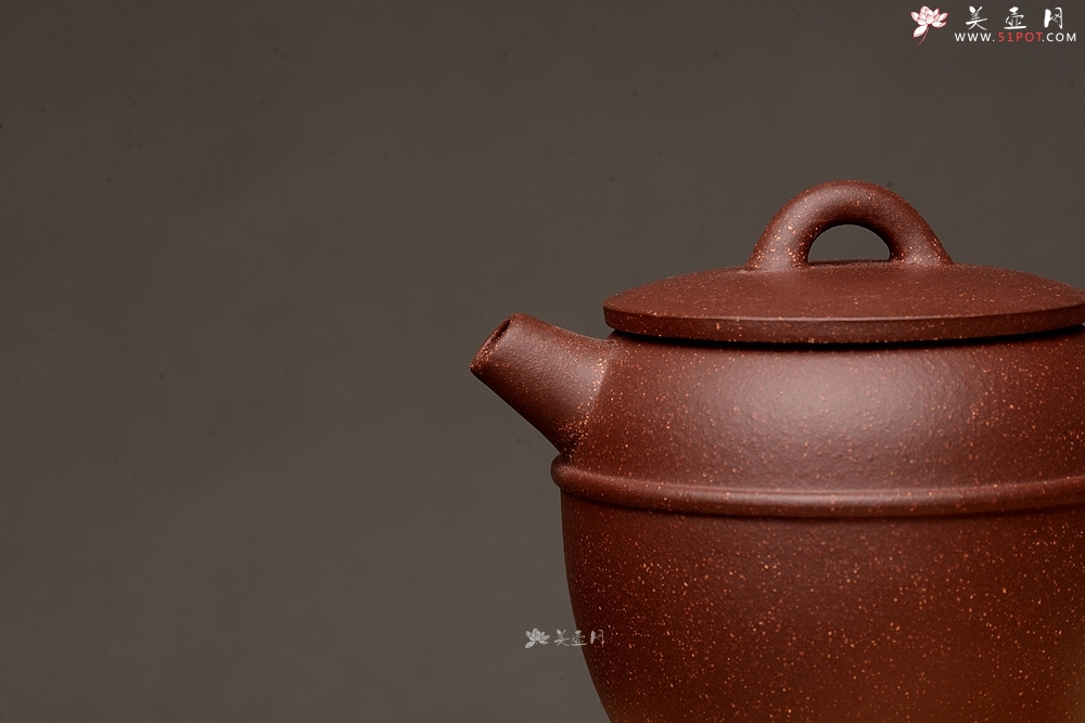紫砂壶图片：美壶特惠 茶人爱 实用小壶 仿清巨轮 紫泥调砂 - 美壶网