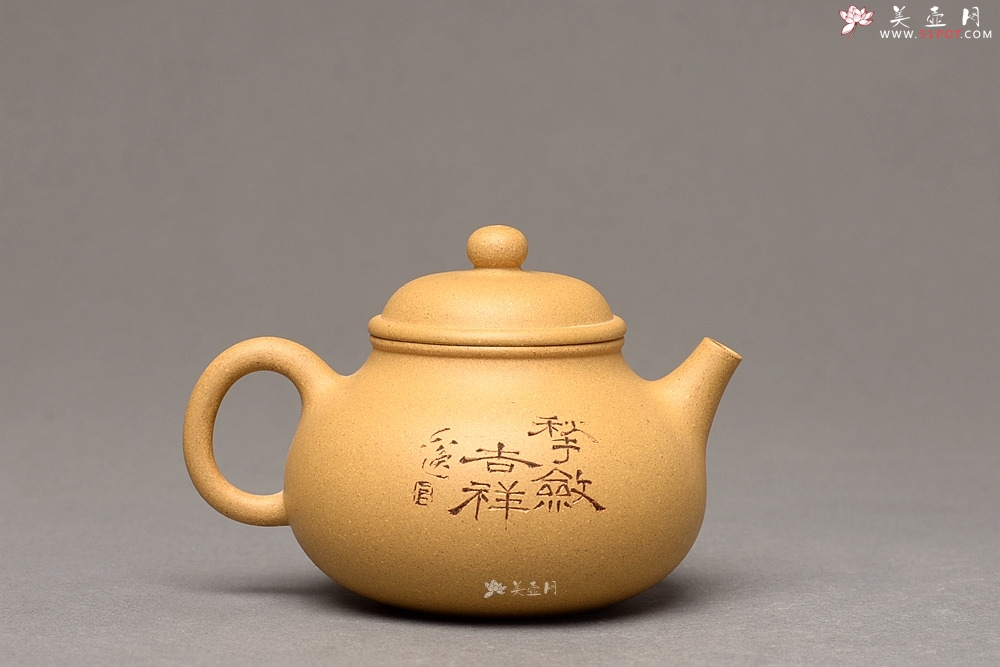 紫砂壶图片：壶中 古朴实用 杀茶利器 容天  - 美壶网