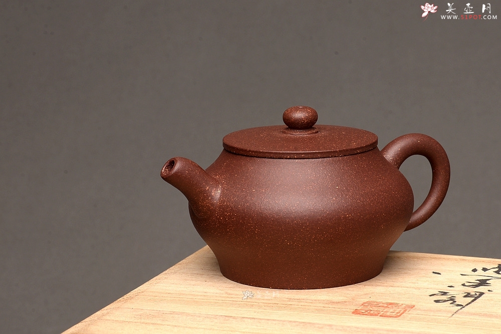 紫砂壶图片：美壶特惠 茶人爱 实用巨轮老紫泥调砂 - 美壶网