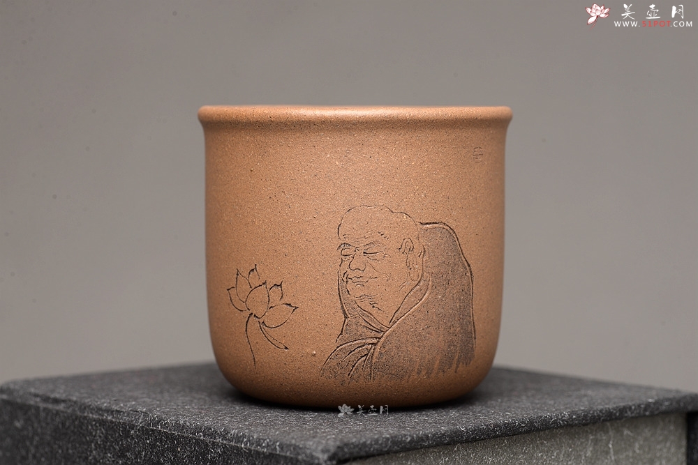 紫砂壶图片：美壶特惠 游心堂主人和知秋合作精刻 高档套组杯 6个一组 送礼自玩佳品~ - 美壶网