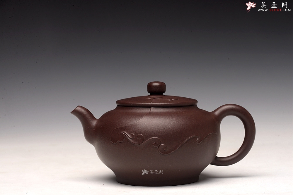 紫砂壶图片：高雪琴乙未年全手作品 陆轶舟精心装饰 云卷云舒 雅致 云锦 - 美壶网