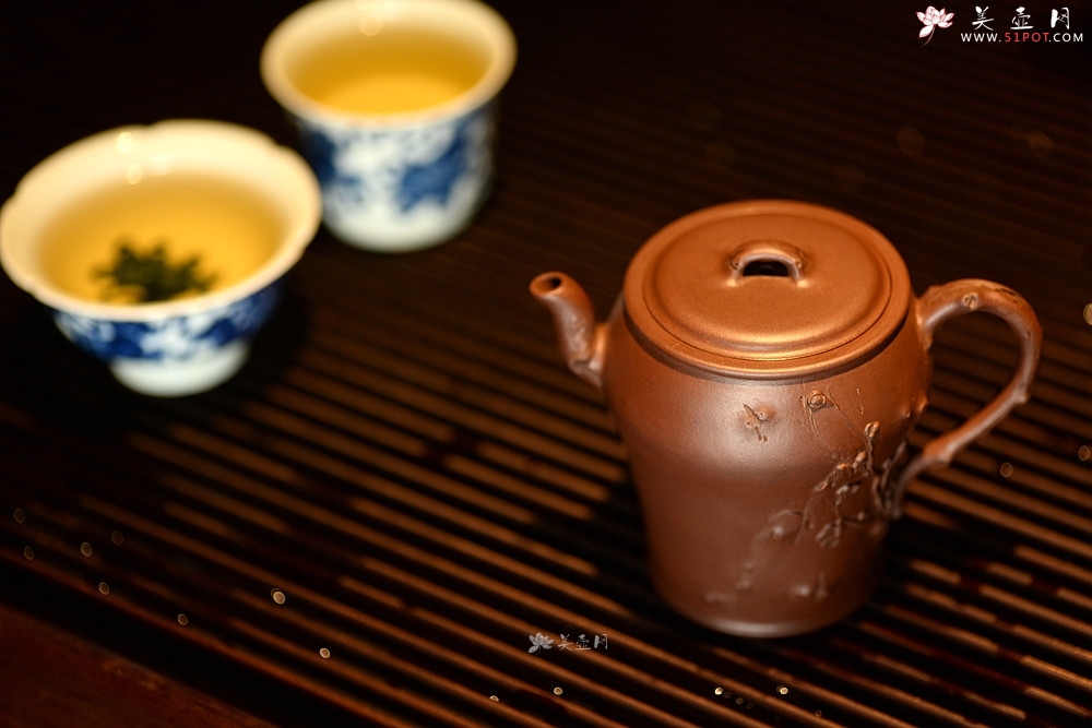 紫砂壶图片：潘丹初丙申秋全手作品 精致梅花 秀雅得趣 咏梅 做工严谨 - 美壶网