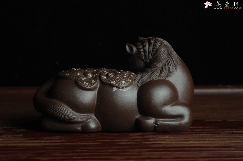 紫砂壶图片：美宠特惠 马上如意 神态细腻 做工灰常精致 手工茶宠 - 美壶网