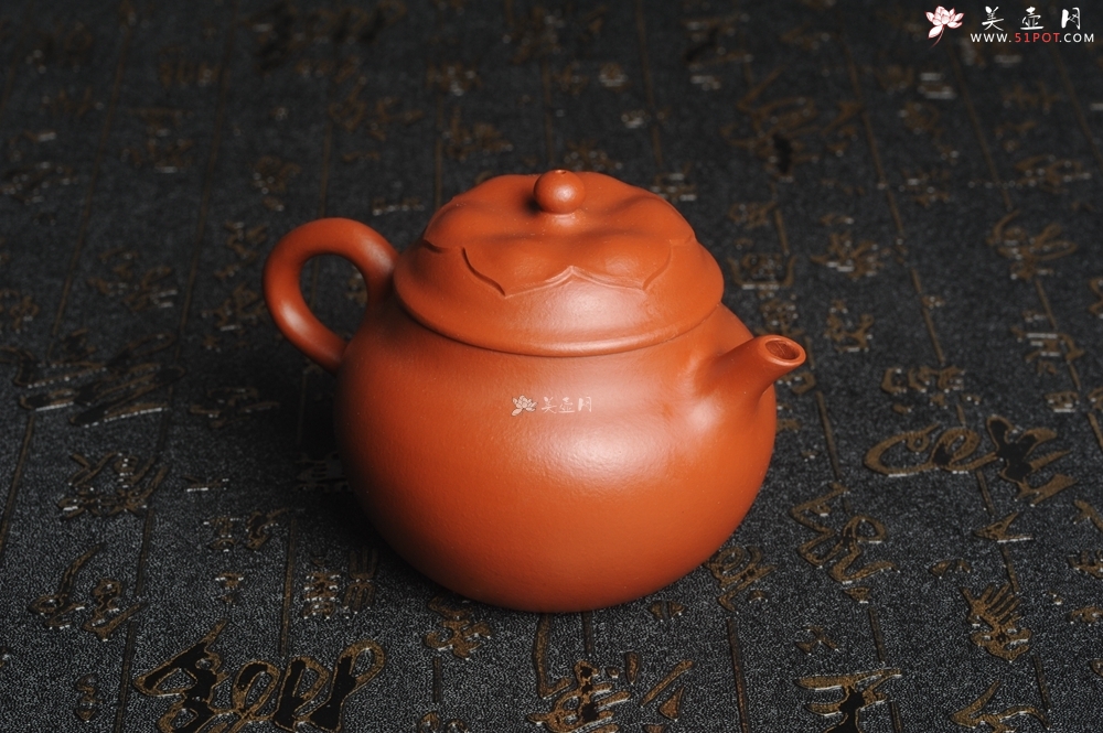 紫砂壶图片：美壶特惠 非铁红色素泥 朱泥般若秋水壶 - 美壶网