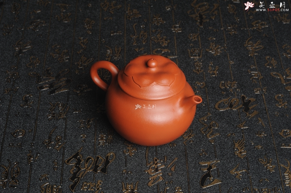 紫砂壶图片：美壶特惠 非铁红色素泥 朱泥般若秋水壶 - 美壶网