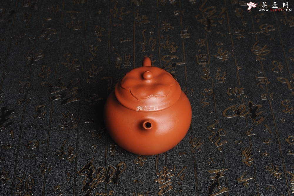 紫砂壶图片：美壶特惠 非铁红色素泥 朱泥般若秋水壶 - 美壶网