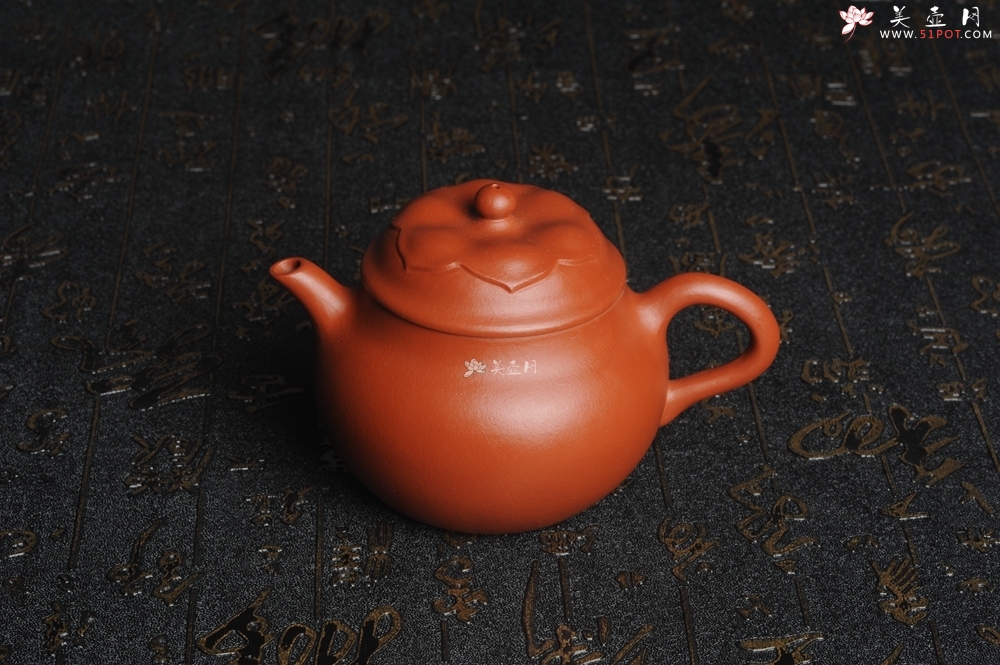 紫砂壶图片：美壶特惠 非铁红色素泥 朱泥般若秋水壶 - 美壶网