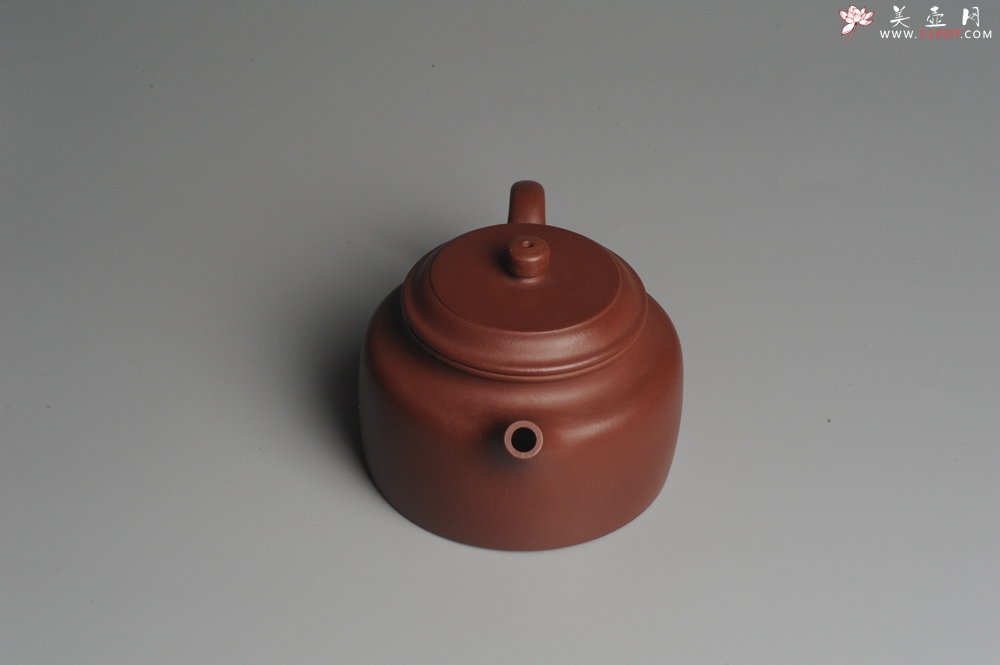 紫砂壶图片：美壶特惠 红拼泥大亨德中 茶人醉爱 - 美壶网