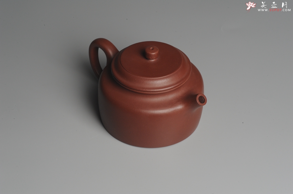 紫砂壶图片：美壶特惠 红拼泥大亨德中 茶人醉爱 - 美壶网