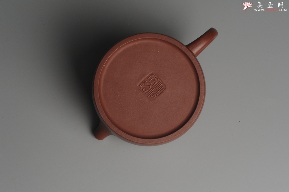 紫砂壶图片：美壶特惠 红拼泥大亨德中 茶人醉爱 - 美壶网