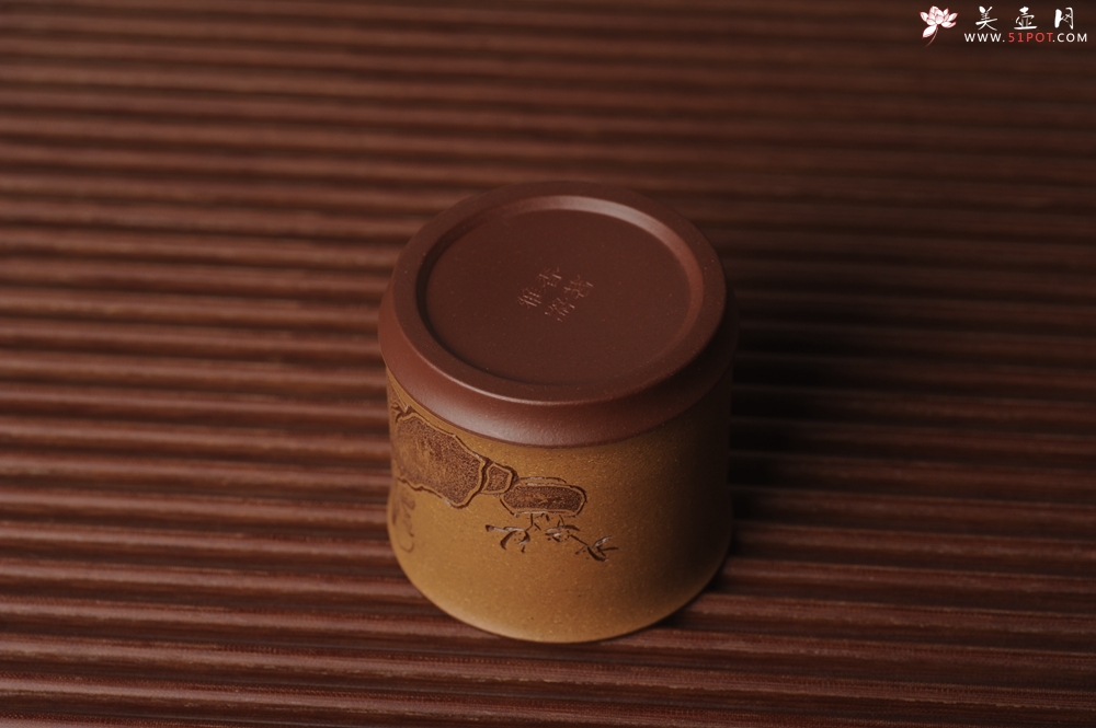 紫砂壶图片：美杯国庆特惠 好泥好工好刻雅致特厚实达摩主人杯 茶人醉爱 - 美壶网
