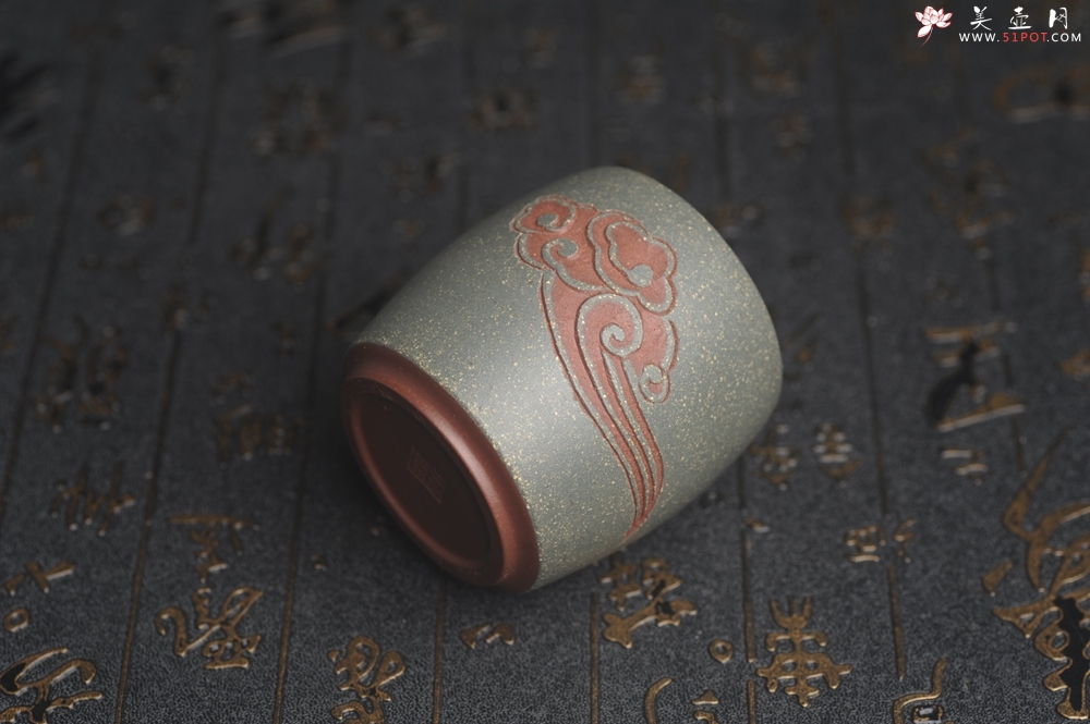 紫砂壶图片：美杯国庆特惠 好泥好工雅致厚实祥云主人杯 - 美壶网