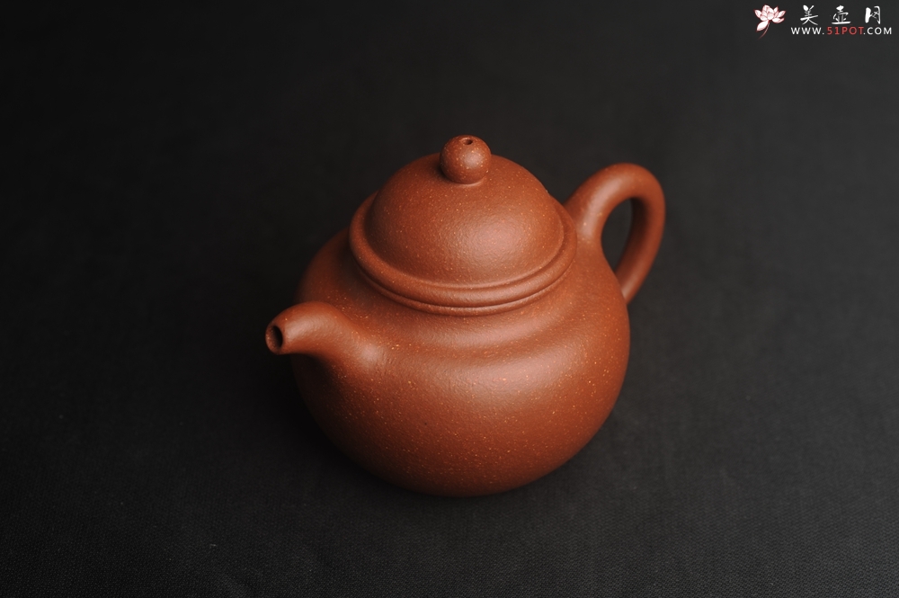 紫砂壶图片：美壶特惠 精致降坡泥寿珍掇球茶壶  茶人醉爱 - 美壶网