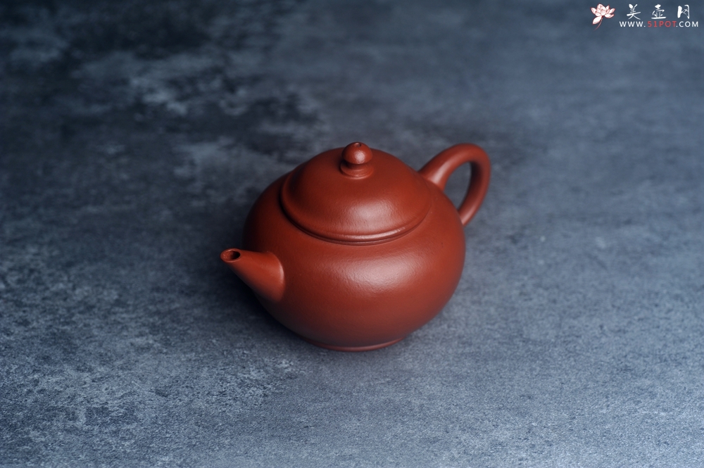 紫砂壶图片：美壶特惠 朱泥小水平壶 茶人醉爱 - 美壶网