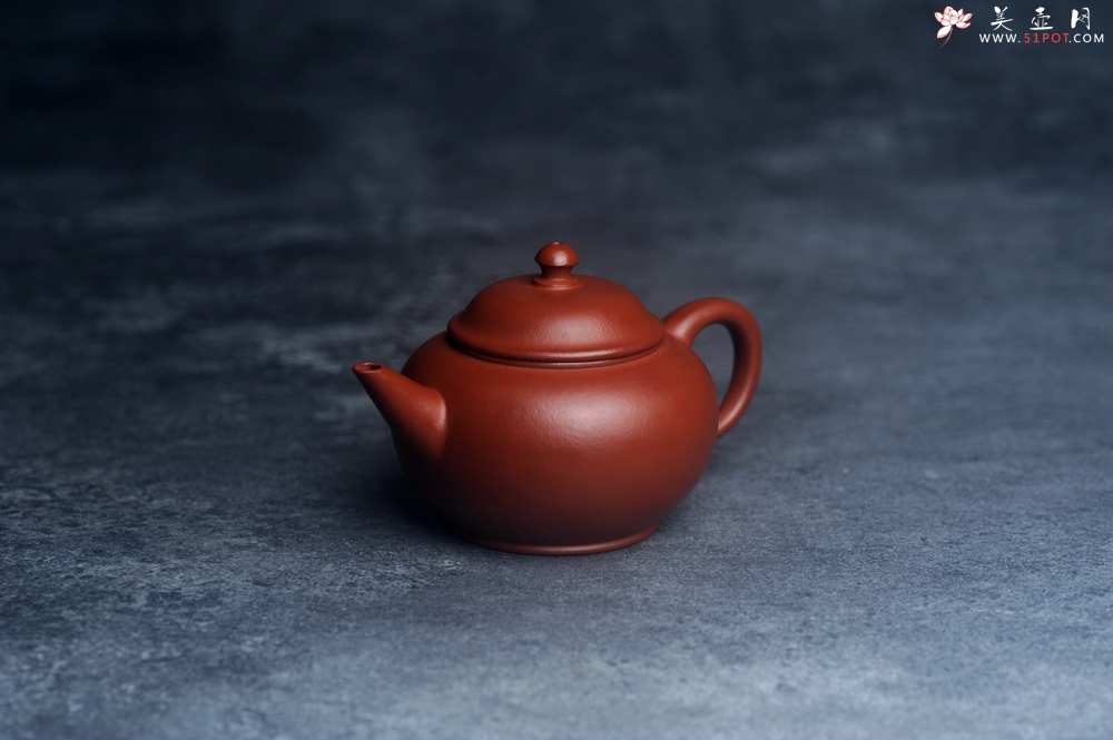 紫砂壶图片：美壶特惠 朱泥小水平壶 茶人醉爱 - 美壶网