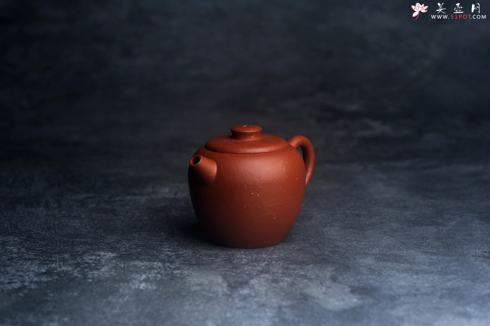 紫砂壶图片：美壶特惠 粗砂红泥巨轮壶 茶人醉爱 - 美壶网