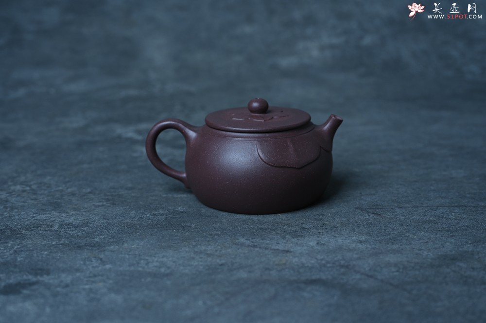 紫砂壶图片：美壶特惠 老紫泥般若小美壶 茶人醉爱 - 美壶网