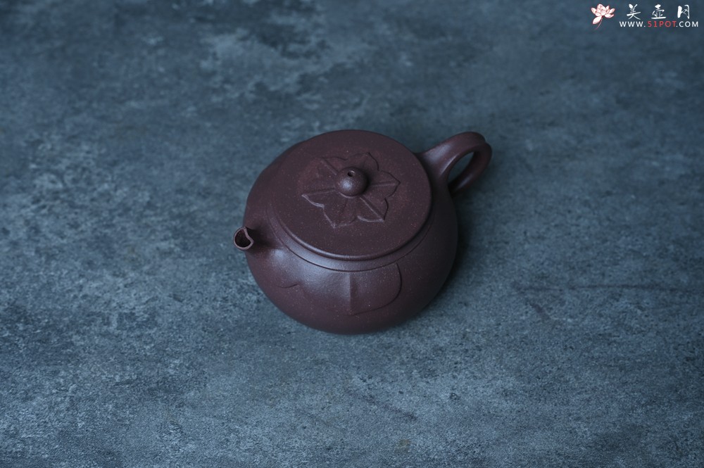 紫砂壶图片：美壶特惠 老紫泥般若小美壶 茶人醉爱 - 美壶网