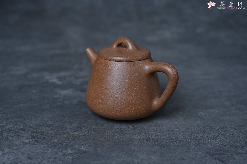 紫砂壶图片：美壶特惠 油润老段泥精致高石瓢紫砂茶壶 茶人醉爱 - 美壶网