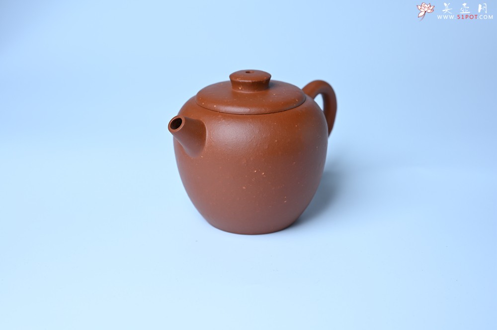 紫砂壶图片：美壶特惠 粗砂红泥巨轮壶 茶人醉爱 - 美壶网