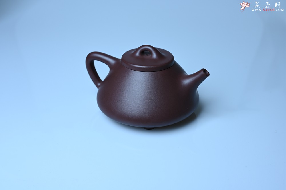 紫砂壶图片：美壶特惠 特好老紫泥子冶石瓢 - 美壶网