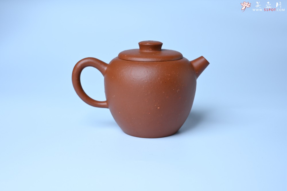 紫砂壶图片：美壶特惠 粗砂红泥巨轮壶 茶人醉爱 - 美壶网