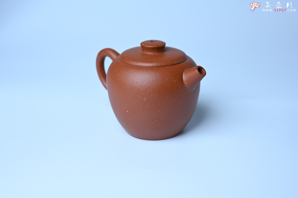 紫砂壶图片：美壶特惠 粗砂红泥巨轮壶 茶人醉爱 - 美壶网