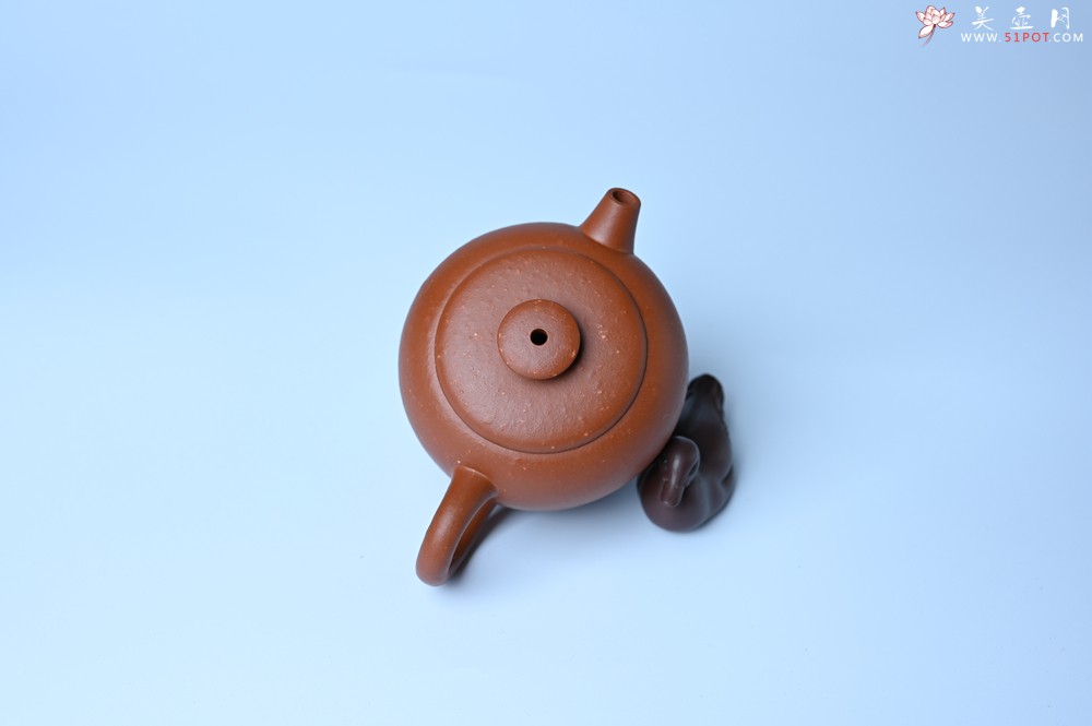 紫砂壶图片：美壶特惠 粗砂红泥巨轮壶 茶人醉爱 - 美壶网