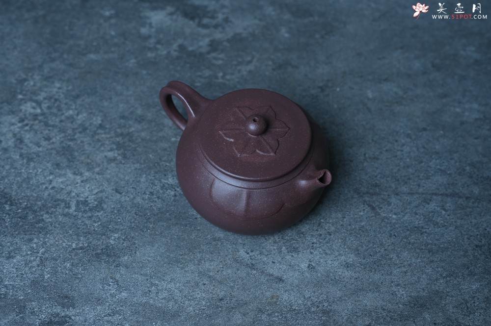 紫砂壶图片：美壶特惠 老紫泥般若小美壶 茶人醉爱 - 美壶网