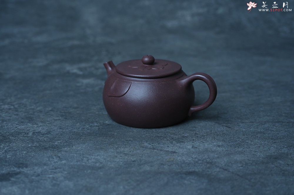 紫砂壶图片：美壶特惠 老紫泥般若小美壶 茶人醉爱 - 美壶网