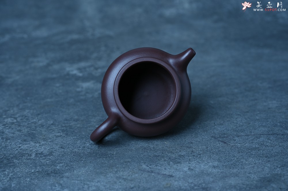紫砂壶图片：特好老紫泥全手工仿古壶 茶人醉爱 - 美壶网
