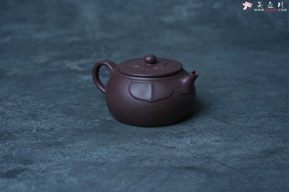 紫砂壶图片：美壶特惠 老紫泥般若小美壶 茶人醉爱 - 美壶网