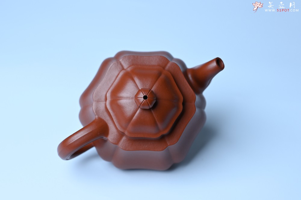 紫砂壶图片：美壶特惠 老朱泥高菱壶 茶人醉爱 - 美壶网