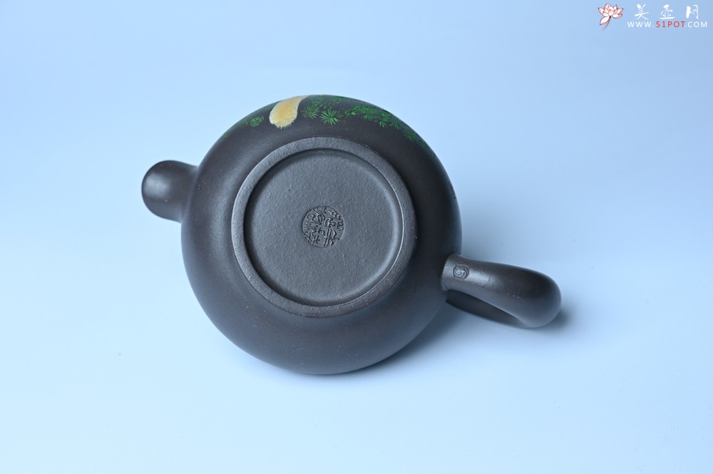 紫砂壶图片：美壶特惠 手工手制紫砂壶特好青灰泥松鼠壶 茶壶 茶具 单壶 - 美壶网