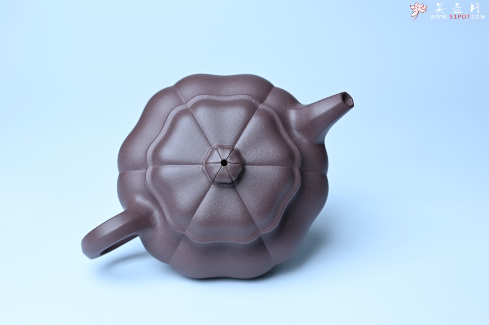 紫砂壶图片：美壶特惠 紫砂壶手工手制紫泥葵仿古壶 茶人醉爱 - 美壶网