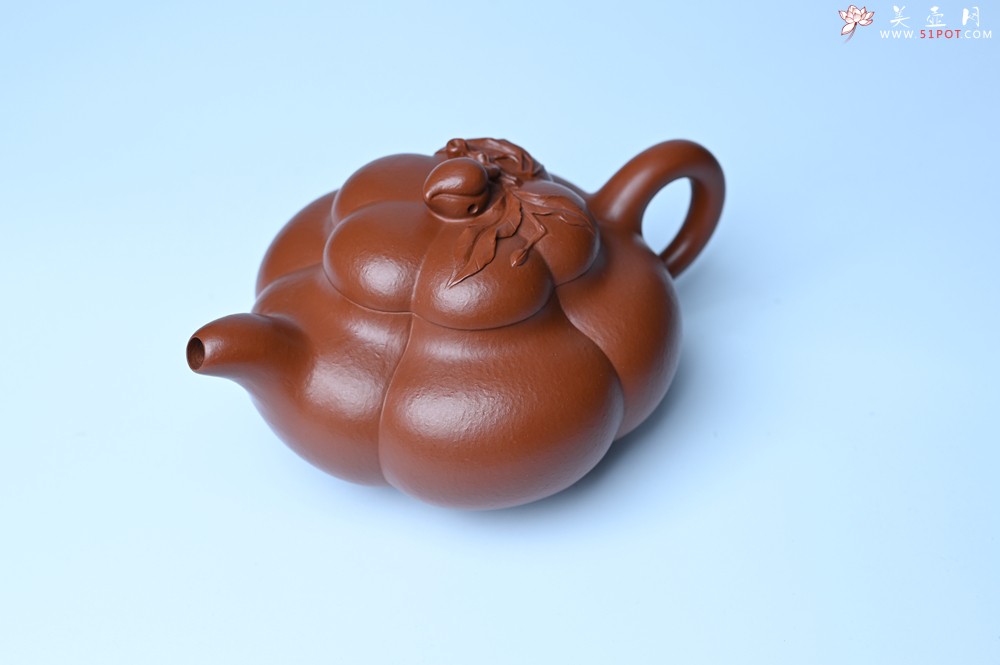 紫砂壶图片：美壶特惠 大红袍朱泥上合桃 茶人醉爱 - 美壶网
