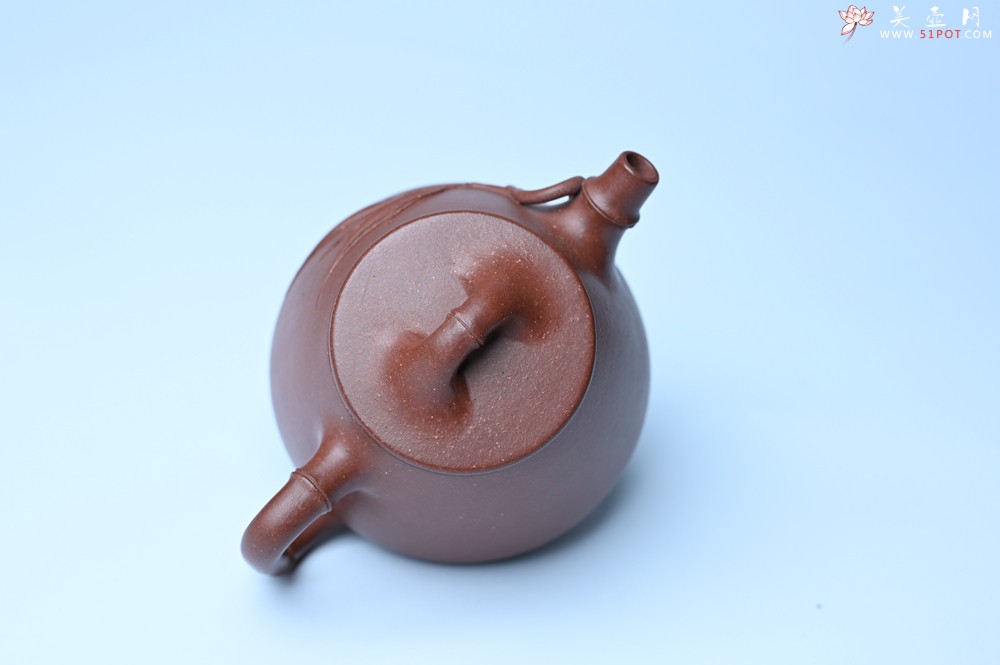 紫砂壶图片：美壶特惠 紫泥竹叶高石瓢壶 茶人醉爱 - 美壶网
