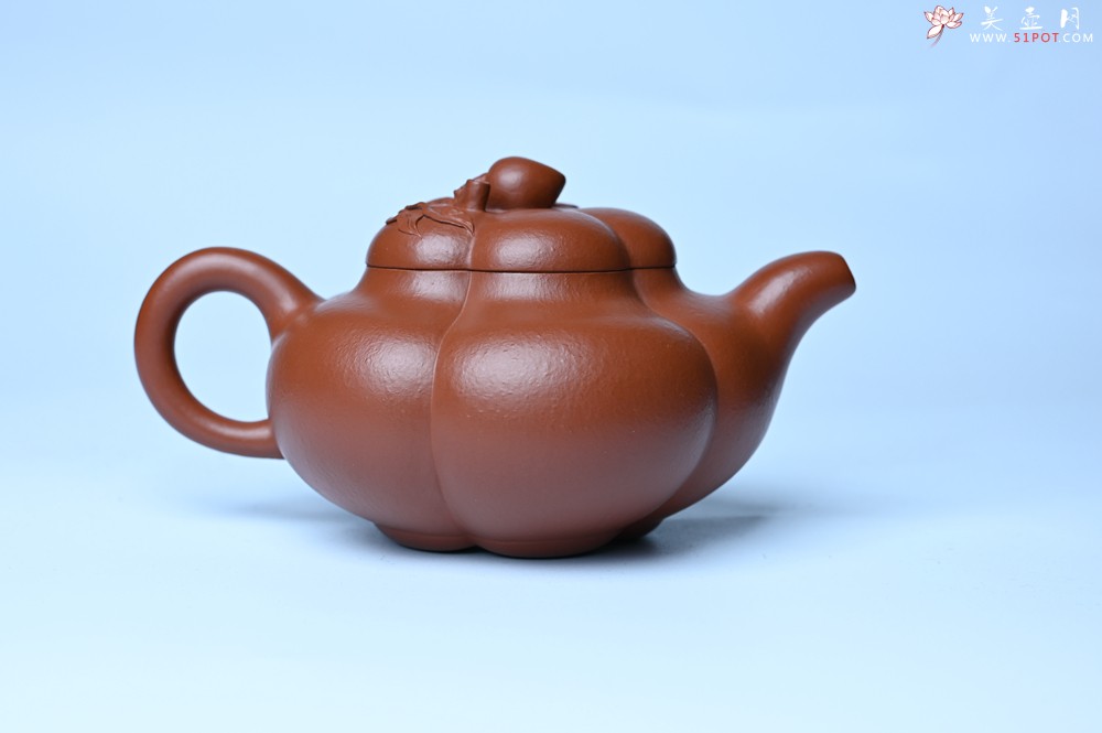 紫砂壶图片：美壶特惠 大红袍朱泥上合桃 茶人醉爱 - 美壶网