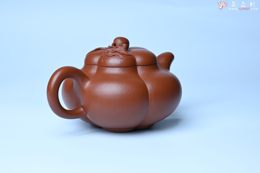 紫砂壶图片：美壶特惠 大红袍朱泥上合桃 茶人醉爱 - 美壶网