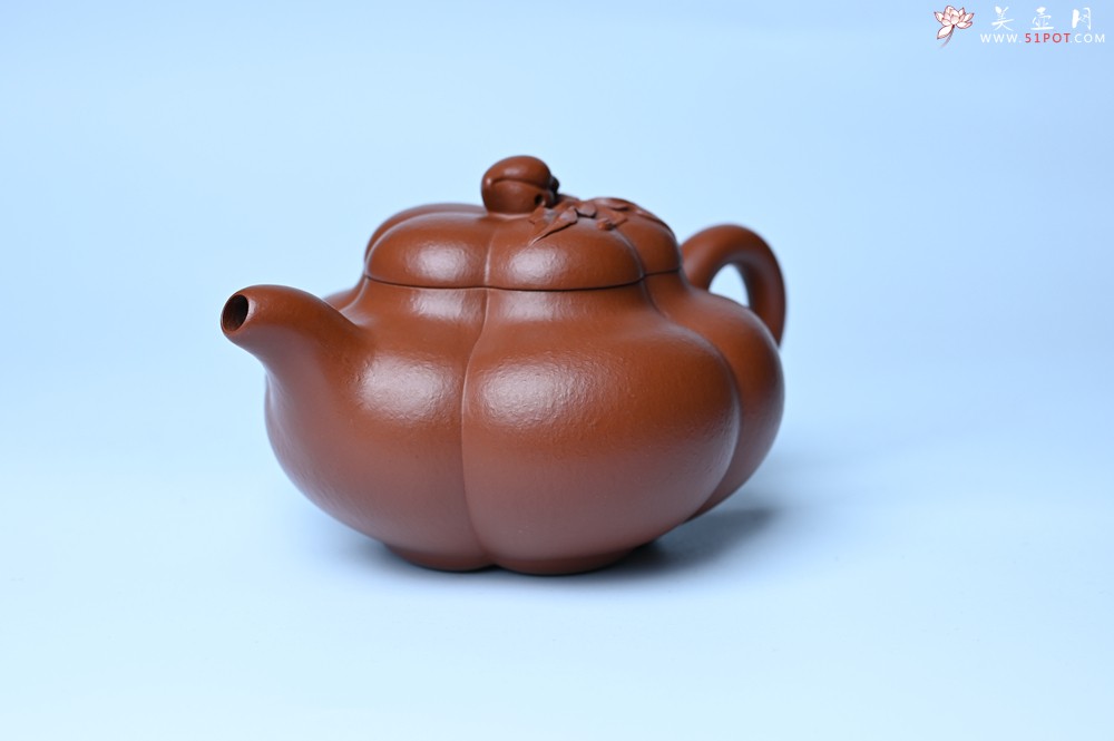 紫砂壶图片：美壶特惠 大红袍朱泥上合桃 茶人醉爱 - 美壶网