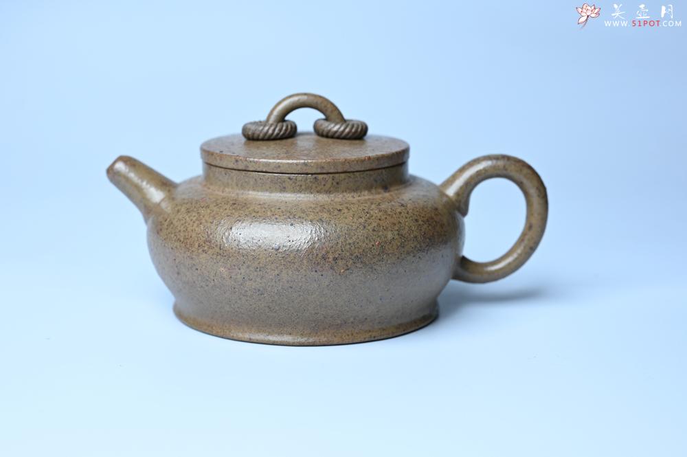 紫砂壶图片：美壶特惠 柴烧双圈壶 茶人醉爱 - 美壶网