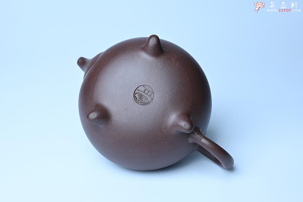 紫砂壶图片：美壶特惠 精致紫泥云肩如意壶 茶人醉爱 - 美壶网