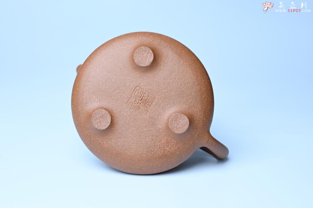 紫砂壶图片：油润五彩段泥 全手工薄胎子冶石瓢 难度大 骨肉匀挺 文气装饰罗汉图 无为 - 美壶网