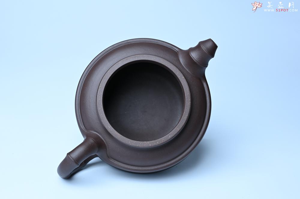紫砂壶图片：美壶特惠 老紫泥双线竹鼓二式 养后特润 - 美壶网