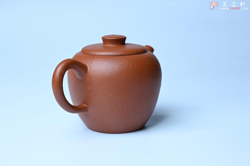 紫砂壶图片：美壶特惠 粗砂红泥巨轮壶 茶人醉爱 - 美壶网