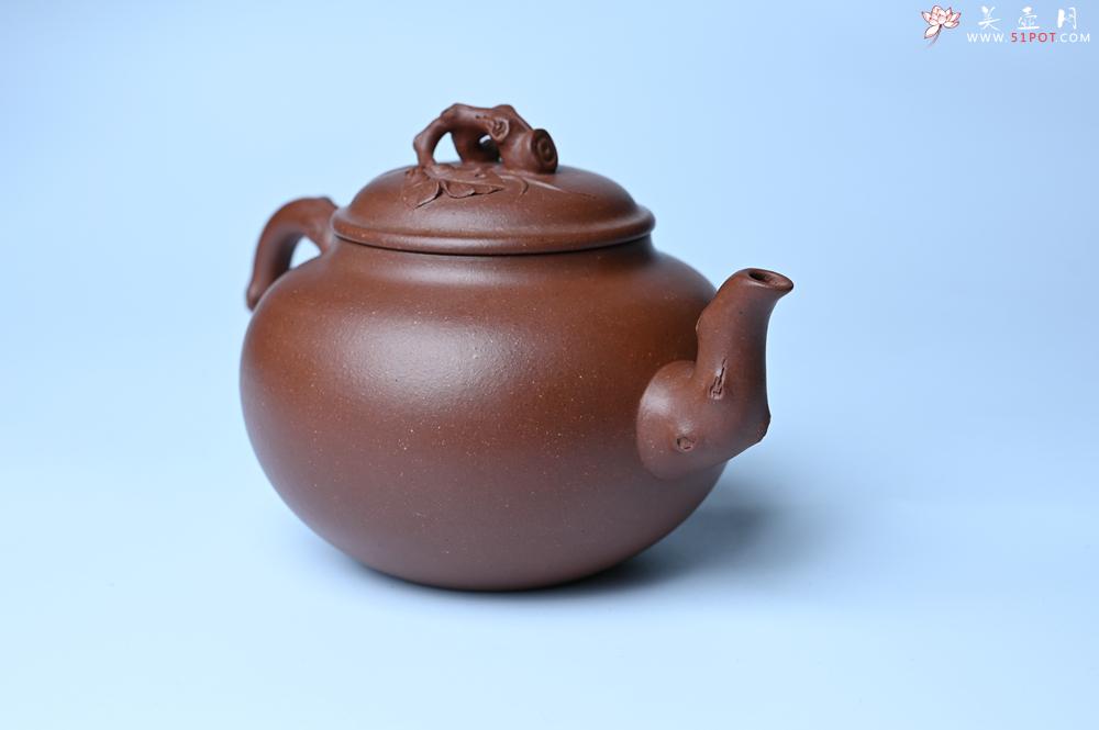 紫砂壶图片：美壶特惠 多子多福紫砂壶 帖叶生动细腻 送礼佳品 - 美壶网