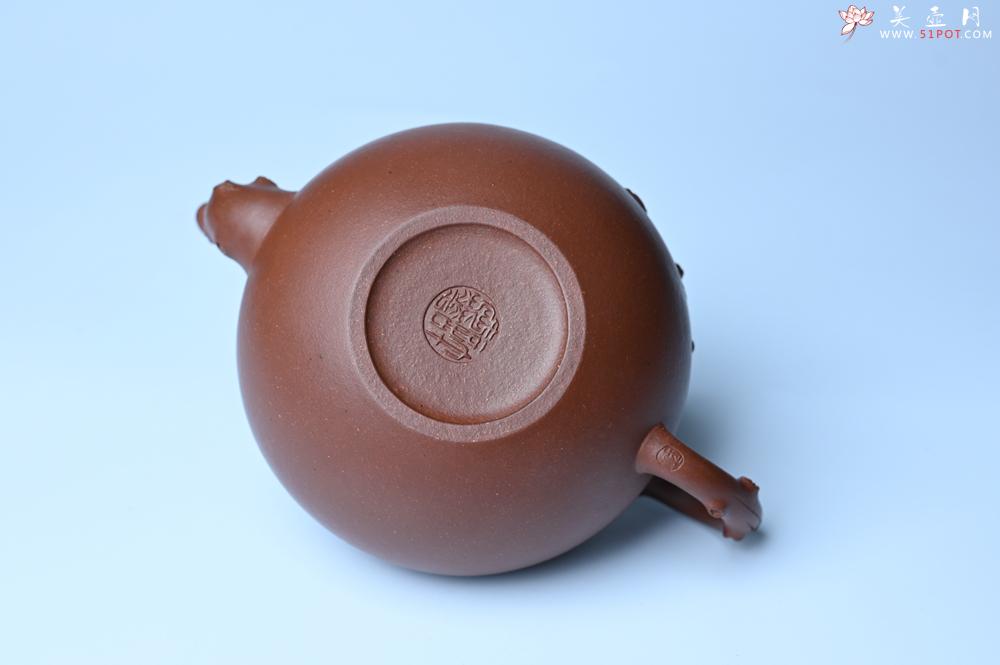 紫砂壶图片：美壶特惠 多子多福紫砂壶 帖叶生动细腻 送礼佳品 - 美壶网