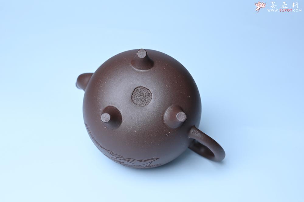 紫砂壶图片：美壶特惠 紫泥精致三足鼎壶 品茶论道 - 美壶网