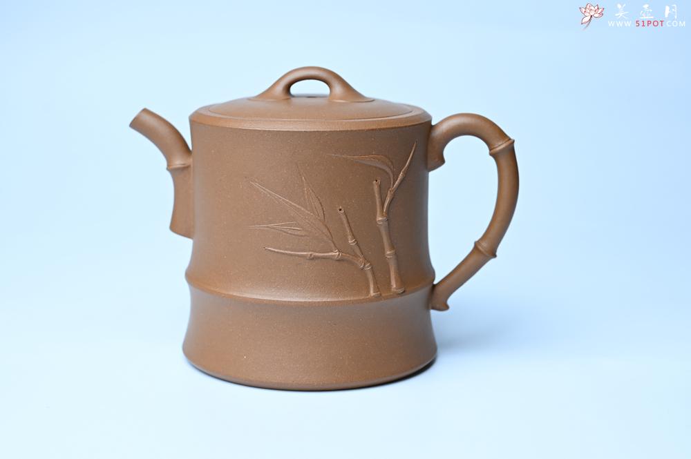 紫砂壶图片：美壶特惠 精工黄金段泥竹段 挺拔秀雅 茶人醉爱 - 美壶网